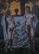 Hans Thoma Adam and Eve oil painting on canvas